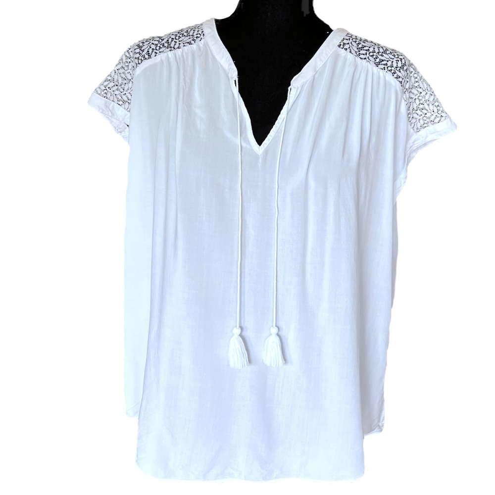 St. John’s Bay | Womens’ Lace Detail Blouse | size XL